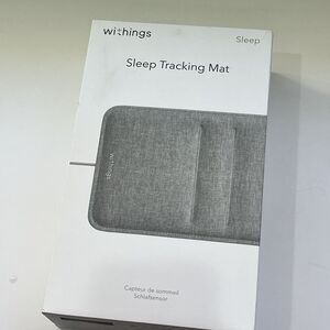 Withings Sleep Tracking Mat Gray (2018, Model WSM02-All-US) NEW Open Box